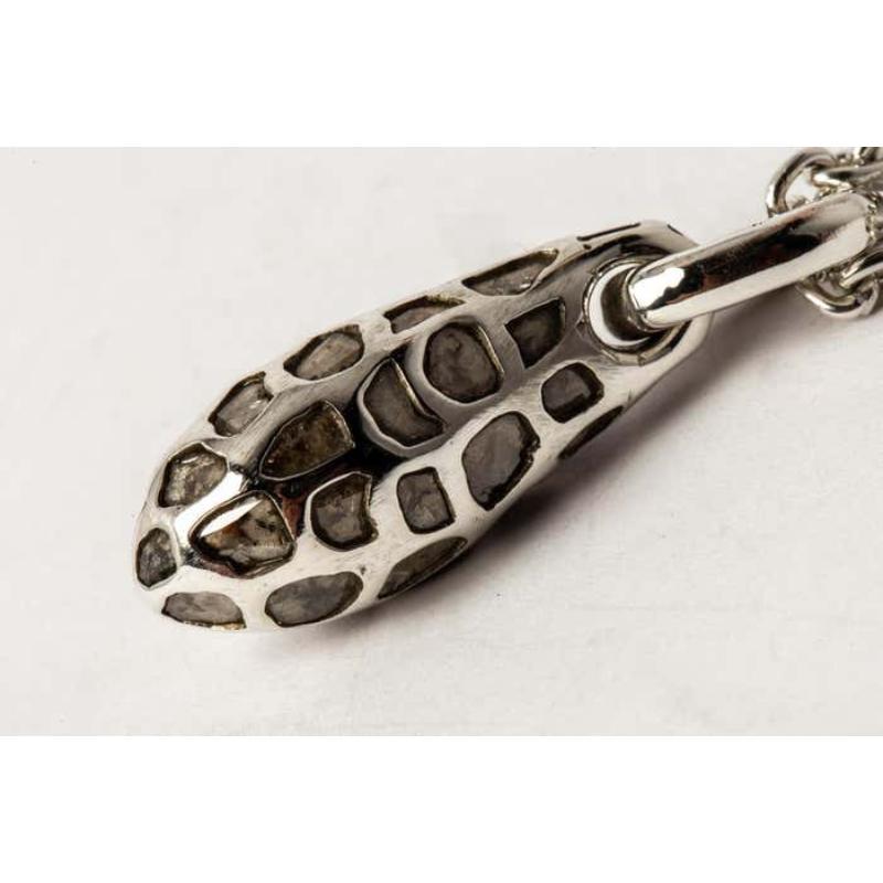 Chrysalis-Halskette (Nympha, MEGA Pavé, Nr.1, PA+DIA) für Damen oder Herren im Angebot