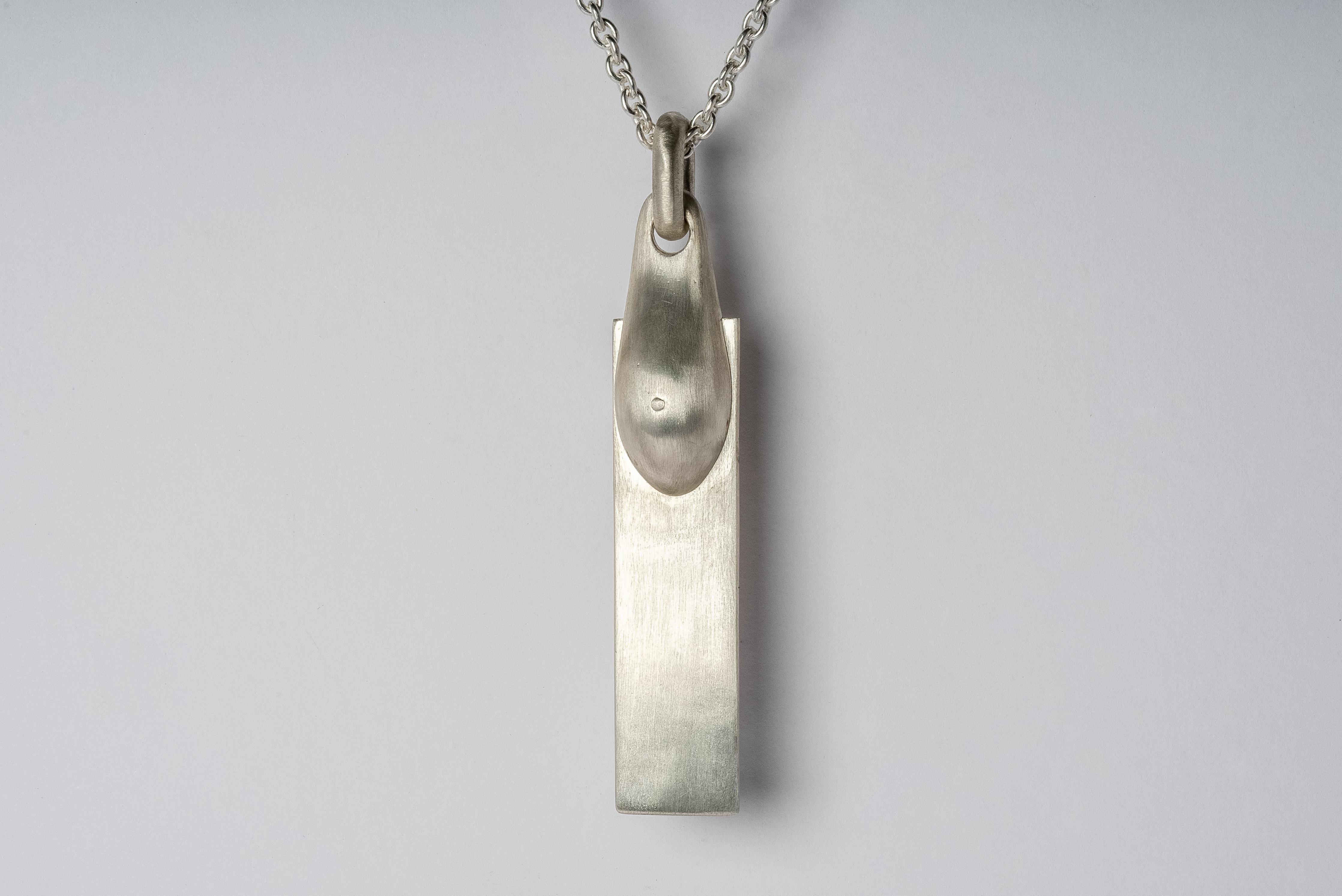 Rose Cut Chrysalis Necklace (Plate, Long, No.3, Mega Pavé, MA+DIA) For Sale