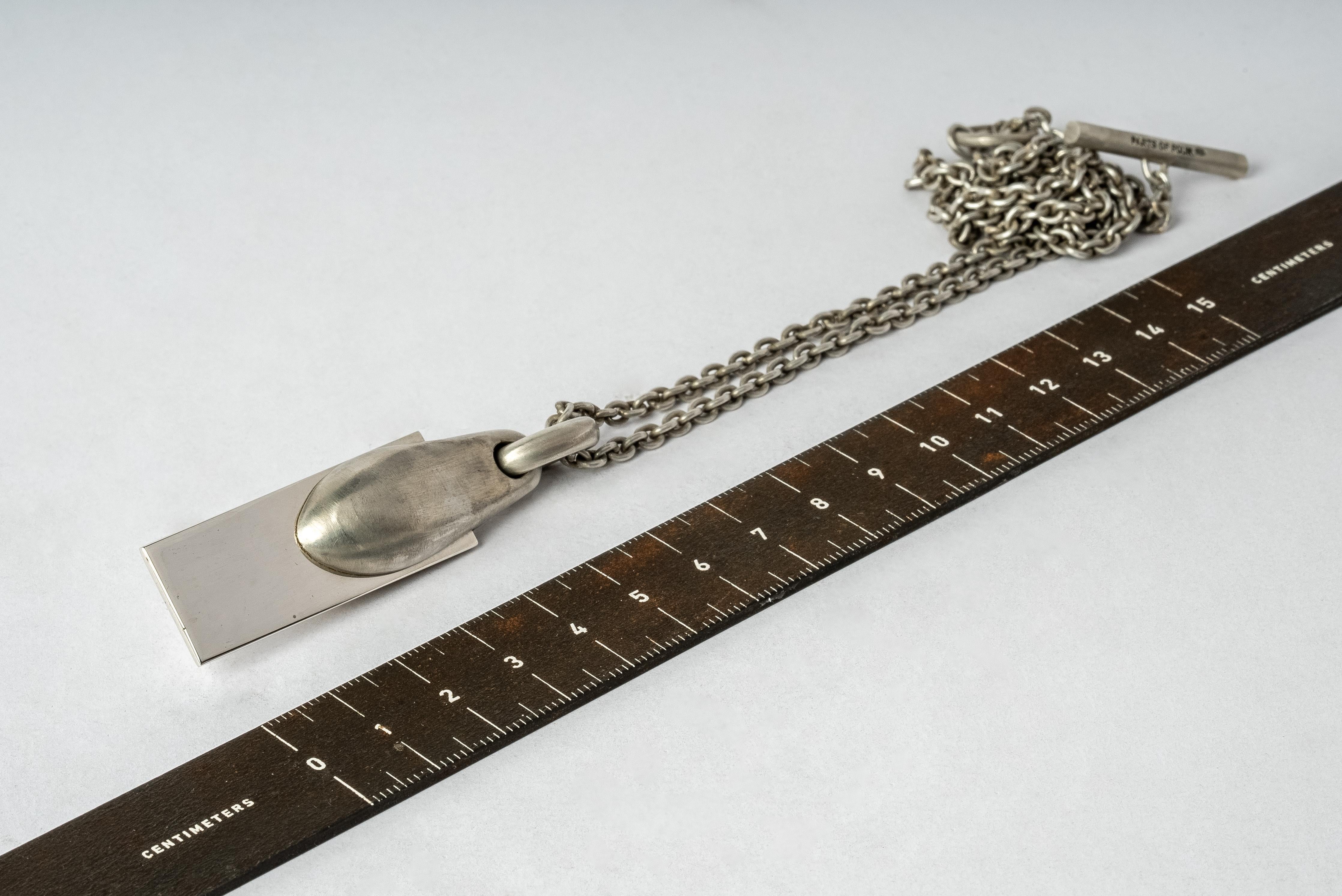 Women's or Men's Chrysalis Necklace (Plate, Short, No.3, DA+PA) For Sale