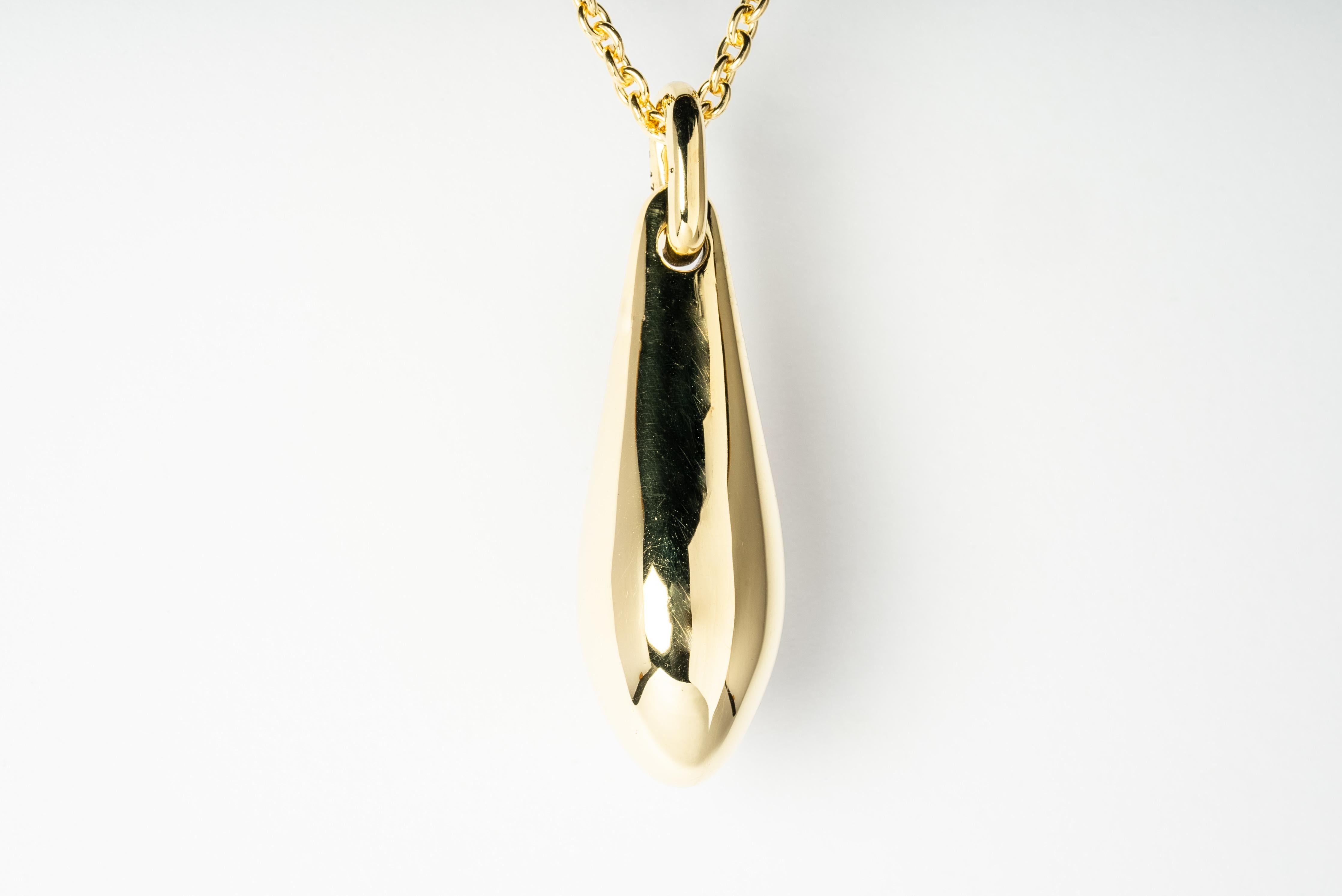 Bead Chrysalis Necklace SPECIMEN (Cremaster Emergence, Golden Pearl, YG+YGA+GPRL) For Sale