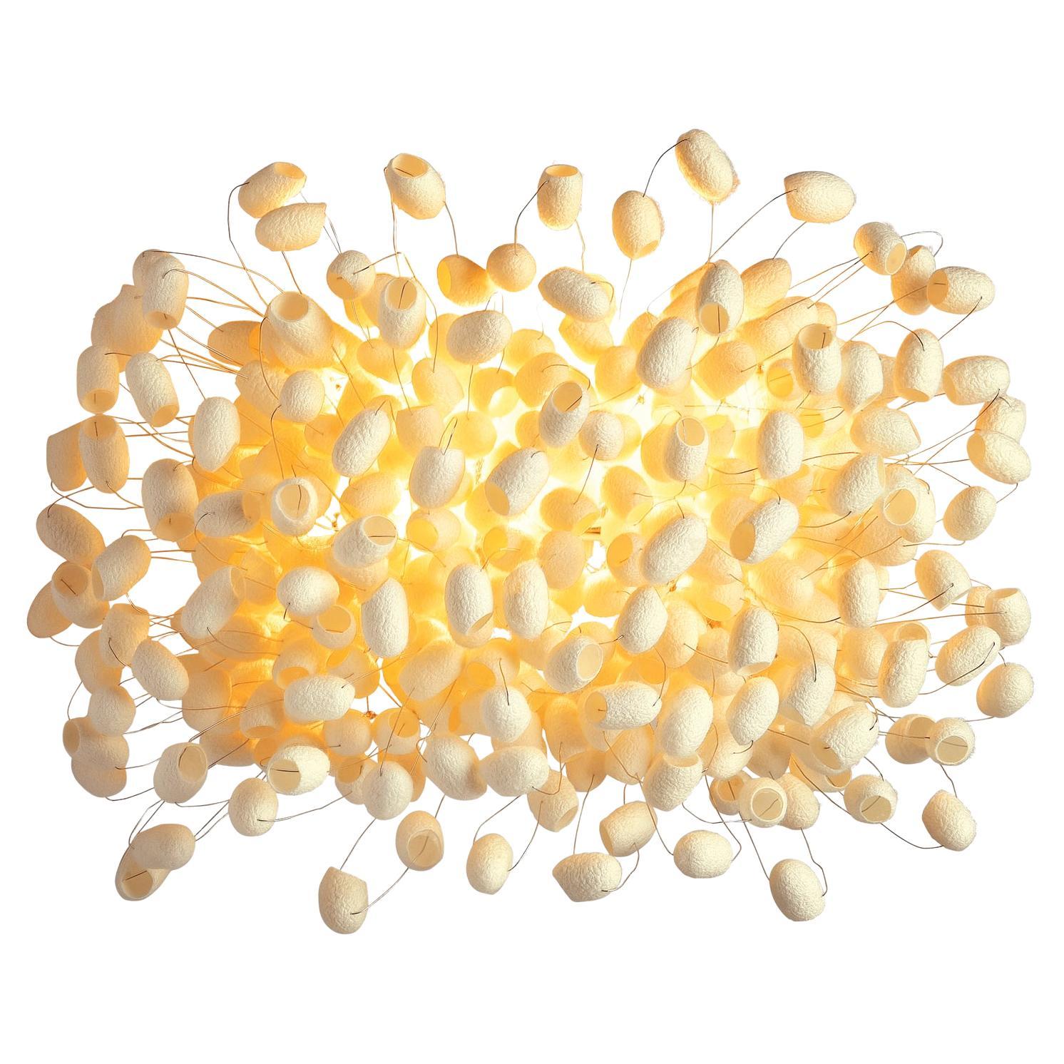 Chrysalis Wall by Ango - Handcrafted Silk Cocoon Wall Light