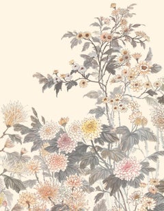 Chrysantha Hand-painted Wallpaper Mural