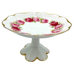 Antique Chrysantheme Cacilie Cake Stand, Rosenthal, 1887-1904
