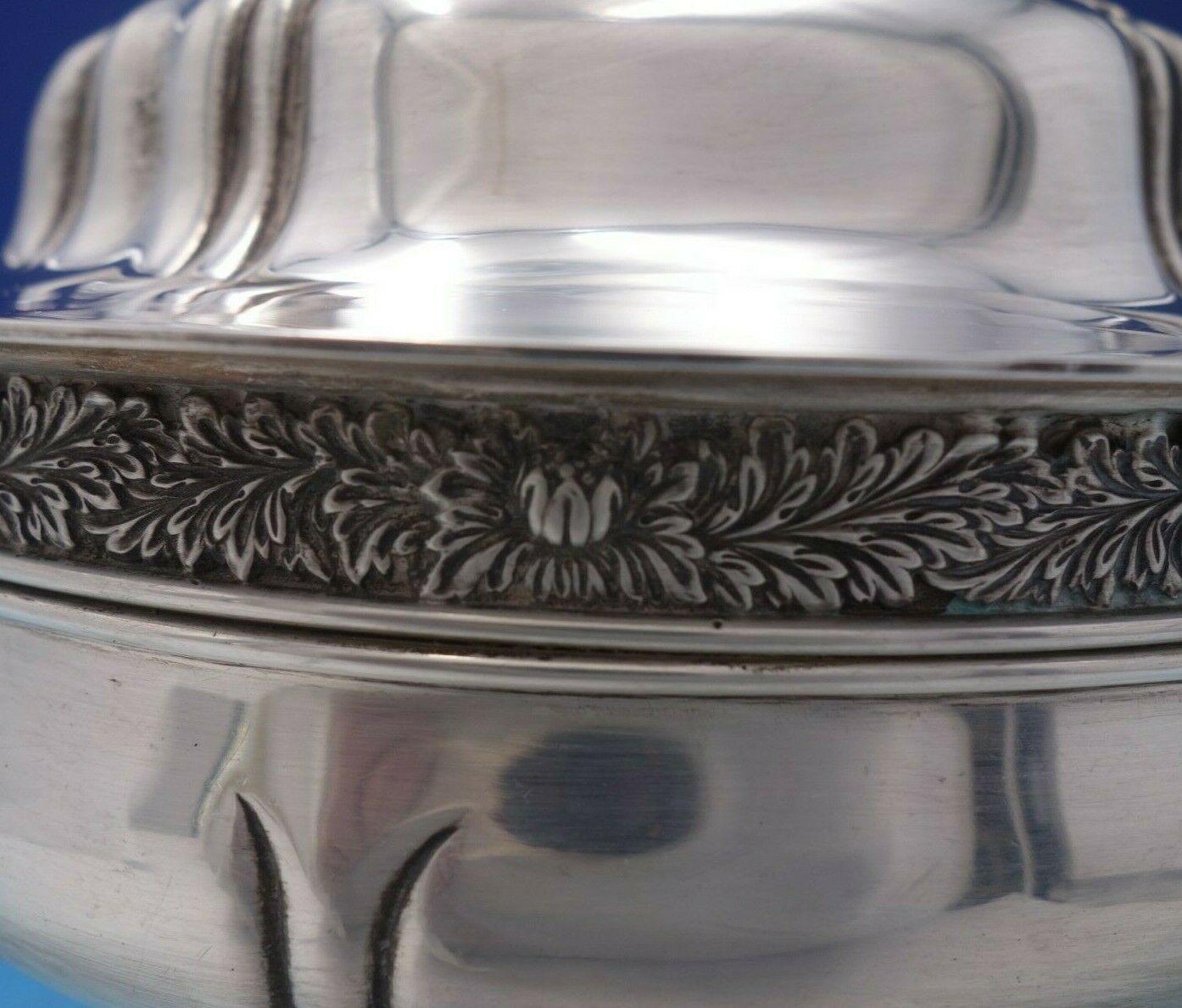 Chrysanthemum by Tiffany and Co Sterling Silver Chafing Dish with Warmer For Sale 4