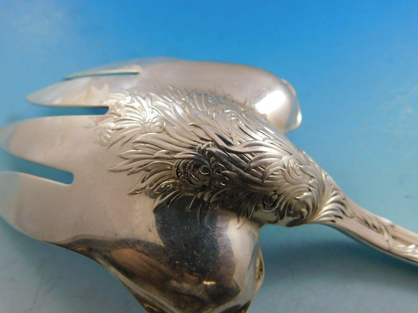 Argento 925 Crisantemo di Tiffany & Co. Forchetta da portata in argento Sterling Fish Floral