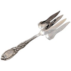 Chrysanthemum by Tiffany and Co. Sterling Silver Fish Serving Fork Floral