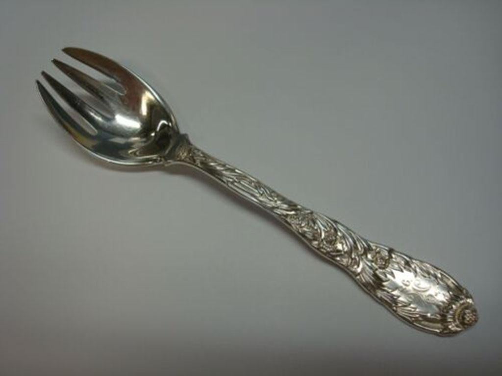 Sterling silver original ice cream fork, 5 5/8