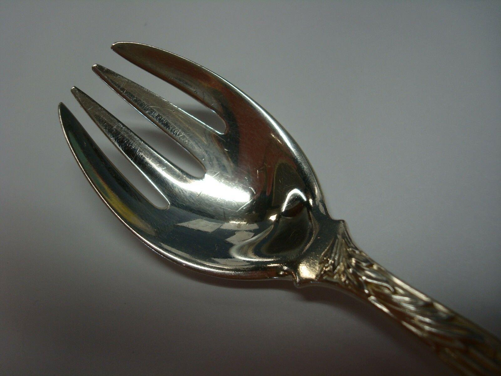 Chrysanthemum by Tiffany & Co Sterling Silver Ice Cream Fork Original In Excellent Condition In Big Bend, WI