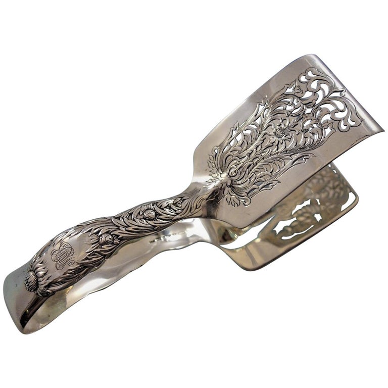 Chrysanthemum by Tiffany and Co. Sterling Silver Asparagus Tongs