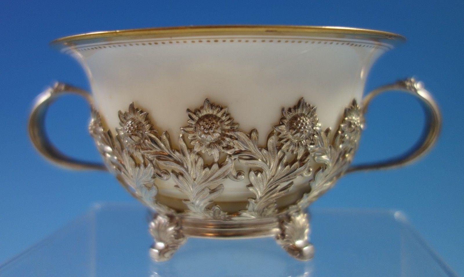 American Chrysanthemum by Tiffany & Co. Sterling Silver Bouillon Cup with Gold Liner