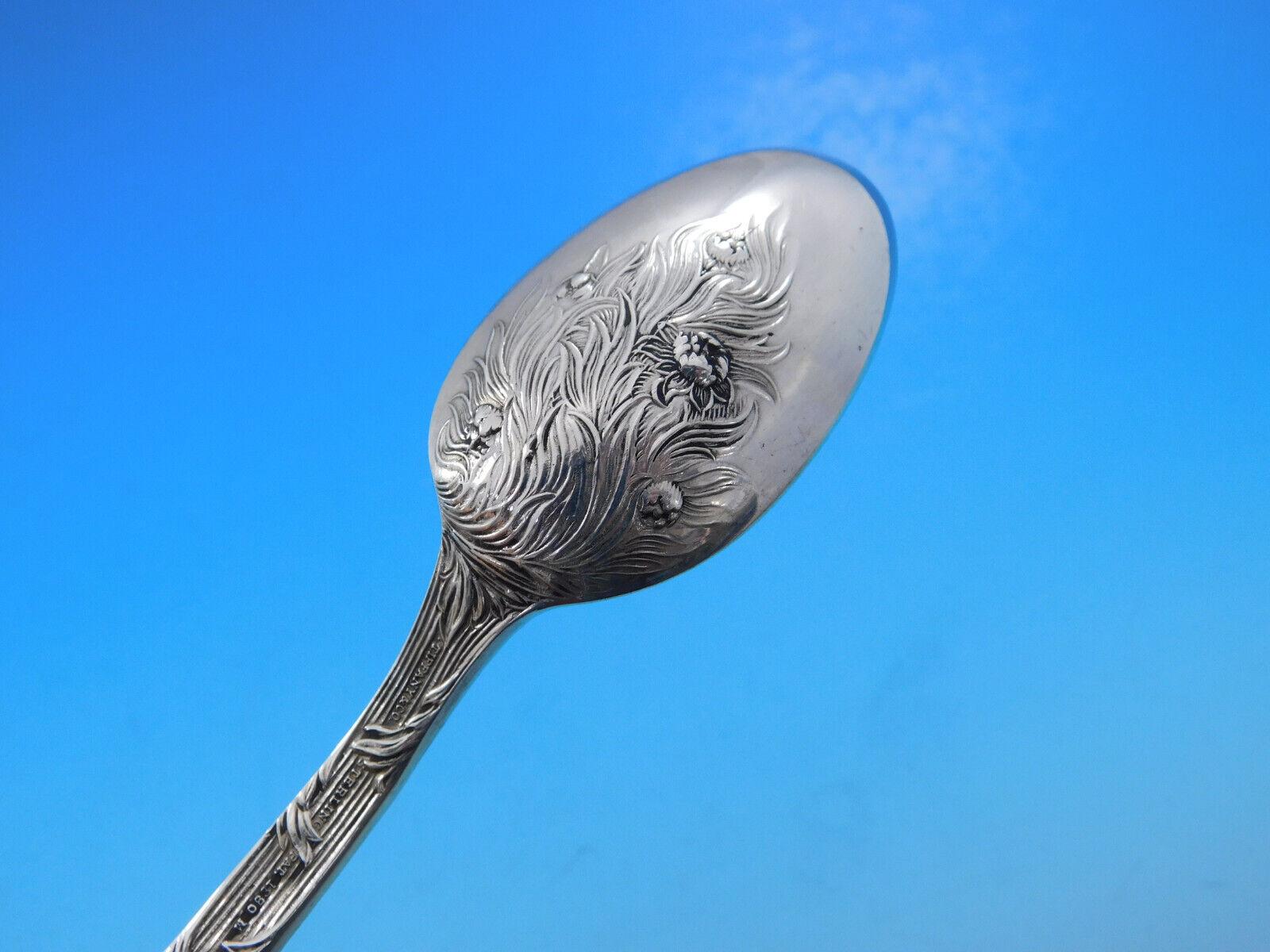 Chrysantheme von Tiffany & Co Sterlingsilber-Besteck-Set 12 Service 60 Teile Abendessen 3