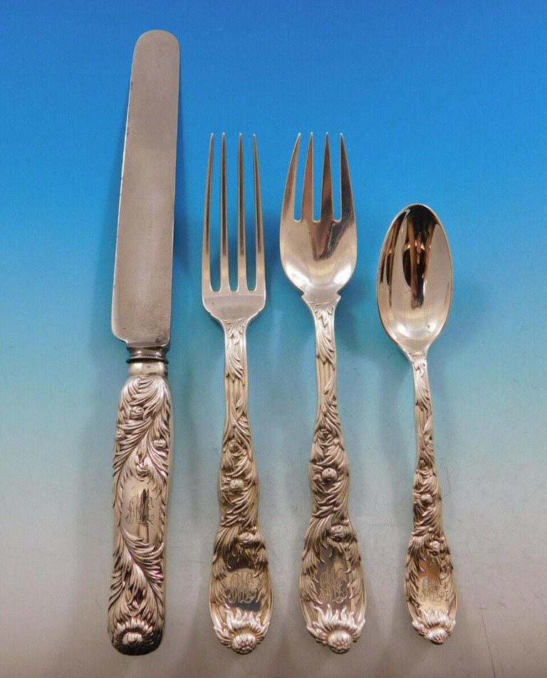 Chrysanthemum by Tiffany and Co. Sterling Silver Flatware Set Service