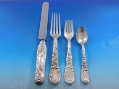 Chrysanthemum by Tiffany & Co Sterling Silver Flatware Set Service 269 Pc Dinner