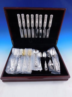 Chrysanthemum by Tiffany & Co Sterling Silver Flatware Set Service 48 pieces