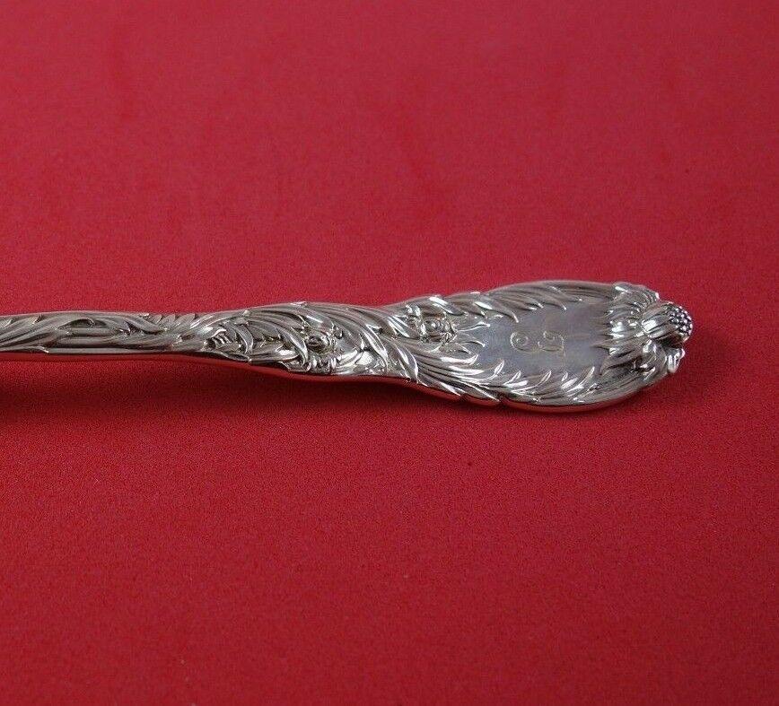 Chrysanthemum by Tiffany & Co. sterling silver ice cream spoon gold washed with ruffled shoulders, 5 5/8