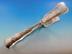 Chrysanthemum by Tiffany Sterling Silver Asparagus Tong English Style Yoked