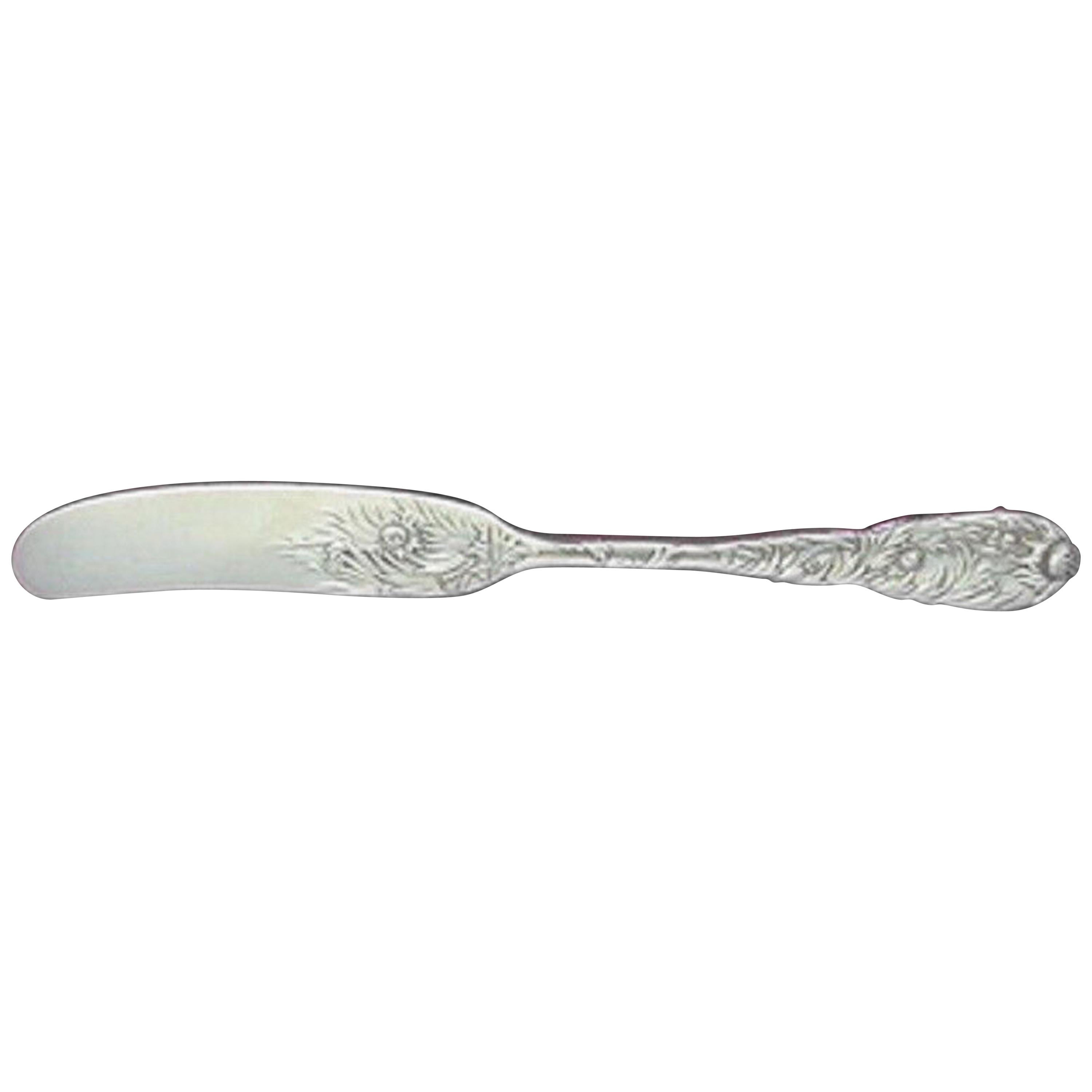 Chrysanthemum by Tiffany Sterling Silver Butter Spreader FH with Flowers