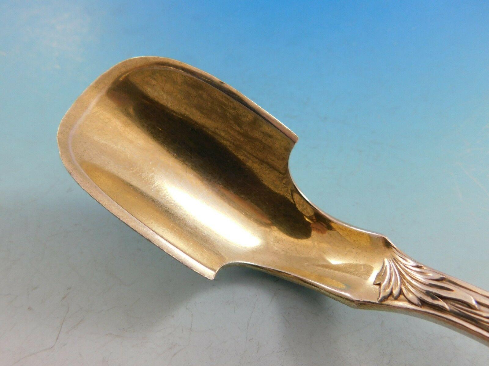 20th Century Chrysanthemum by Tiffany Sterling Silver Cheese Scoop Gold-Washed Original