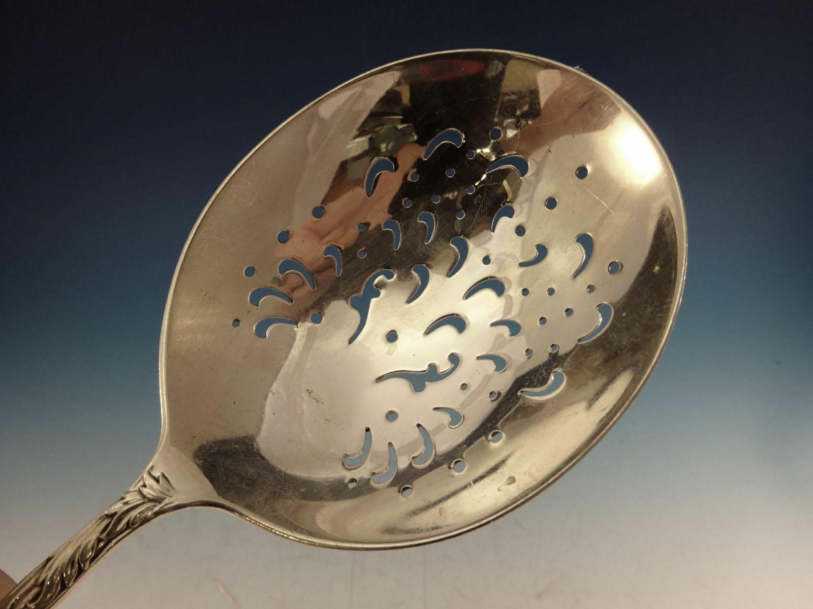 20th Century Chrysanthemum by Tiffany Sterling Silver Cocktail Spoon Pierced Unusual
