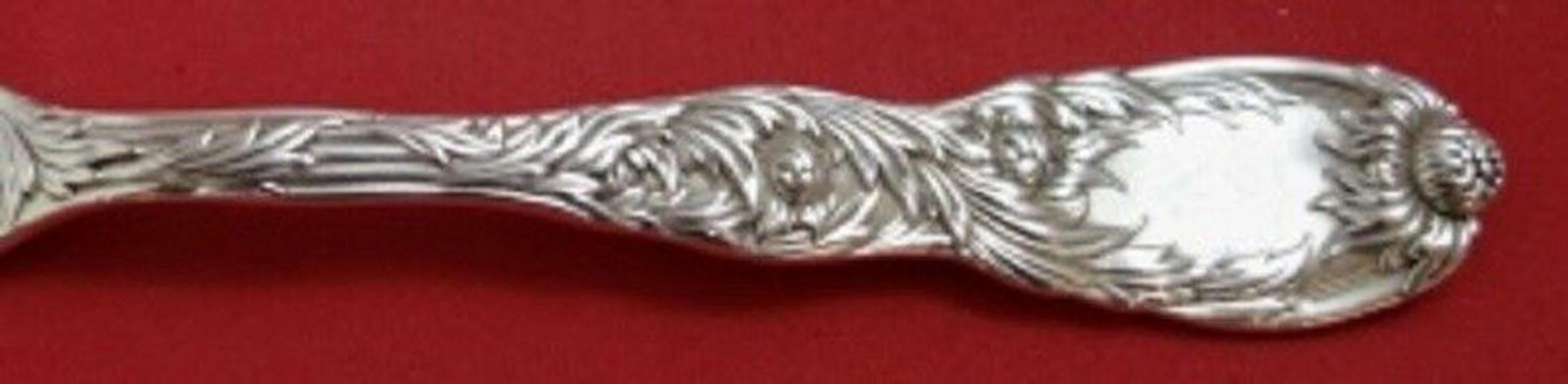 Sterling silver cold meat fork scalloped shoulders 8 3/4