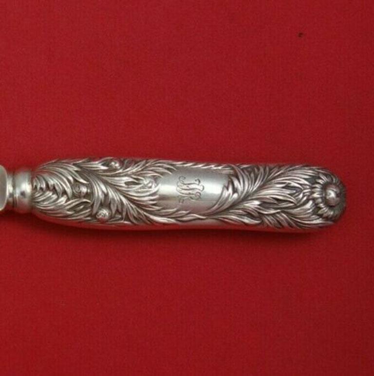 Sterling silver fish knife, all sterling, wide blade 7 5/8