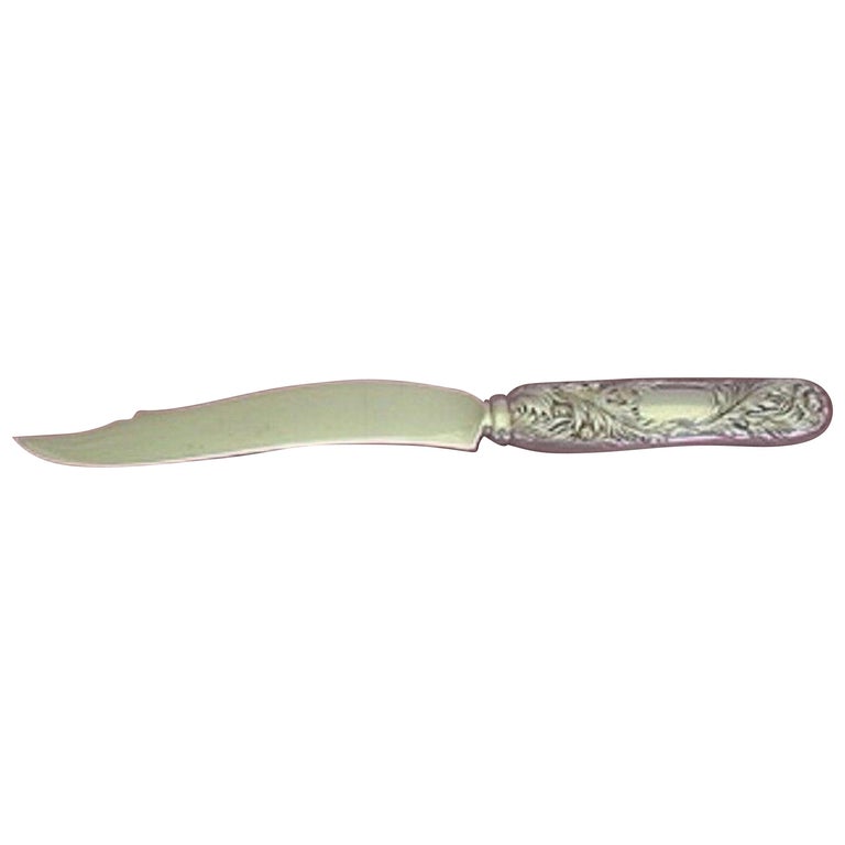Chrysanthemum by Tiffany Sterling Silver Fish Knife HHAS w/ Notch on Top, Thin For Sale at 1stDibs