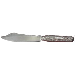 Chrysanthemum by Tiffany Sterling Silver Fish Knife HHAS Wavy Blade 7 1/2"