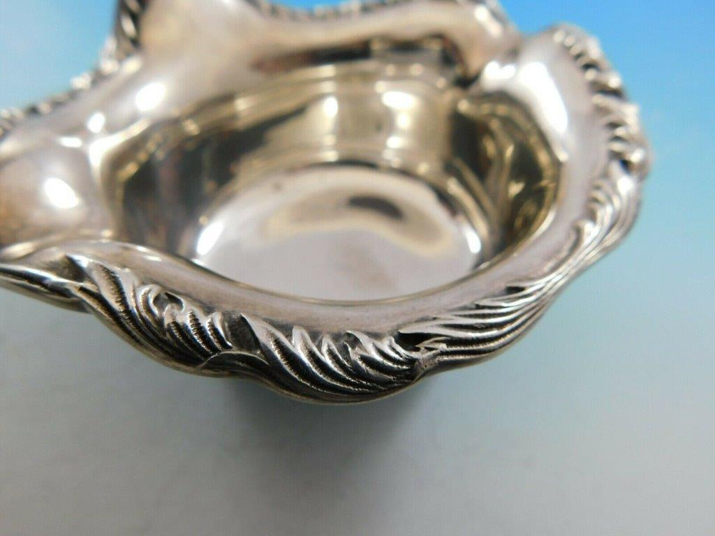 Chrysanthemum by Tiffany Sterling Silver Punch Ladle w/Button and Decorated Bowl 4