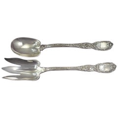 Chrysanthemum by Tiffany Sterling Silver Salad Serving Set 2pc