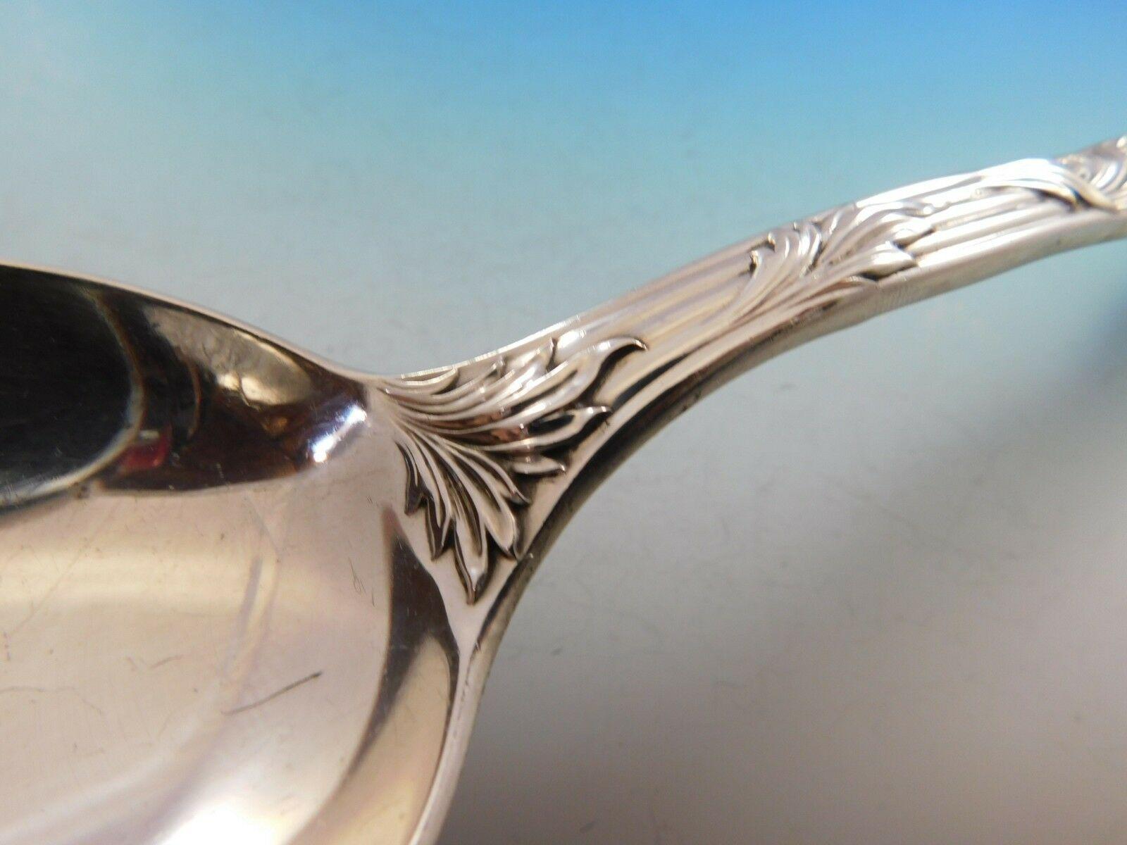 20th Century Chrysanthemum by Tiffany Sterling Silver Stuffing Spoon with Button