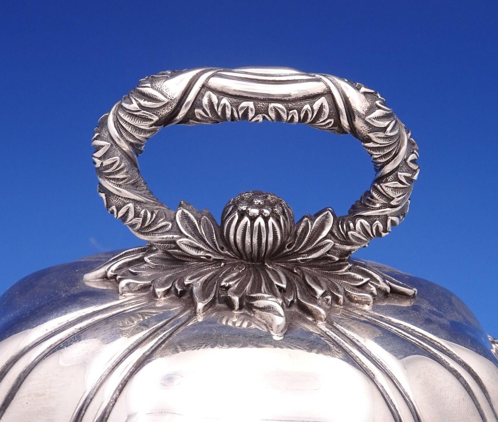 20th Century Chrysanthemum by Tiffany Sterling Silver Vegetable Dish Covered No Monogram 3089