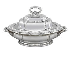 Chrysanthemum Sterling Silver Serving Dish by Tiffany & Co.