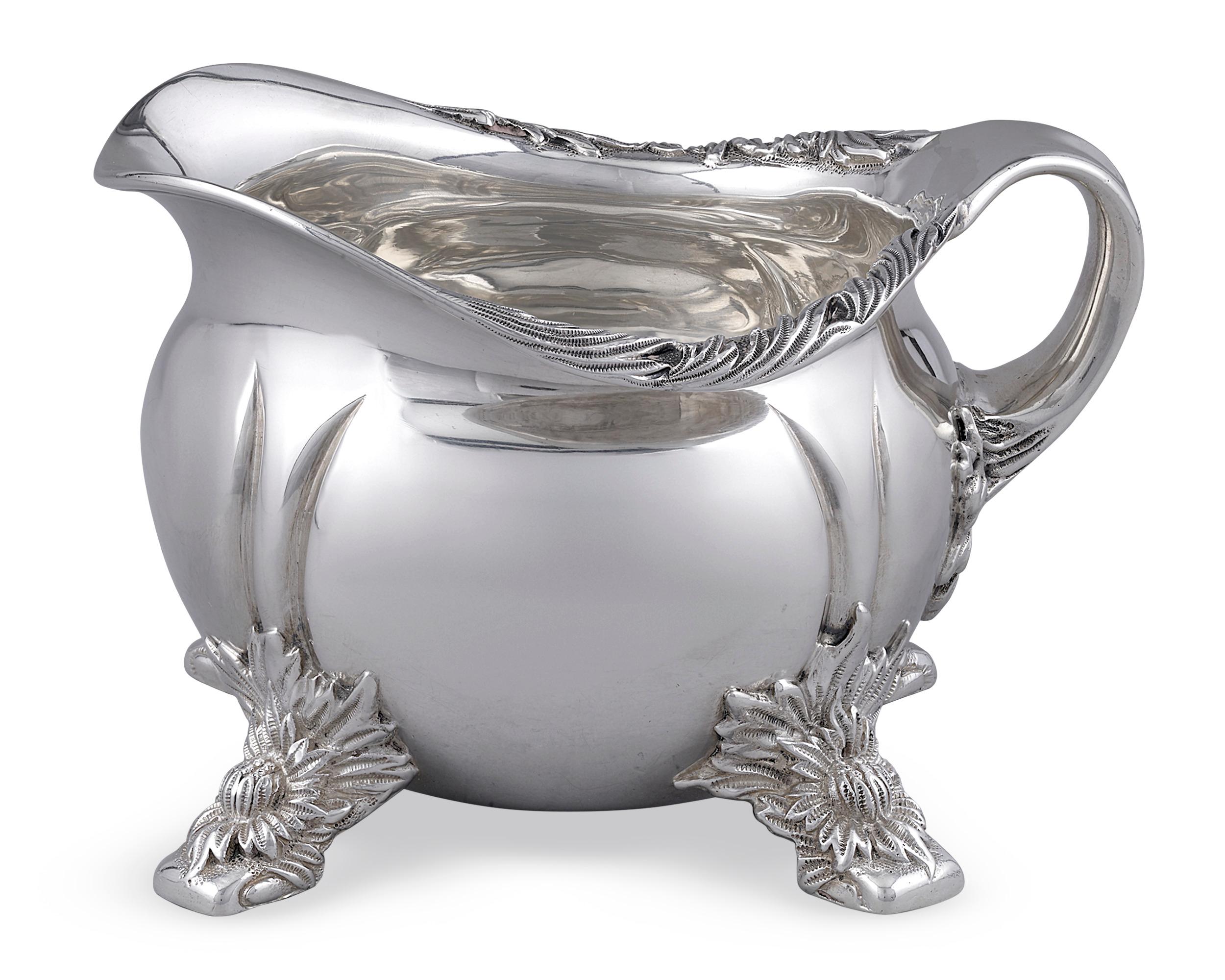 American Chrysanthemum Sterling Silver Tea Set by Tiffany & Co.