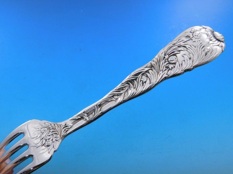 Chrysanthemum Tiffany Sterling Silver Flatware Set Service 255 pcs