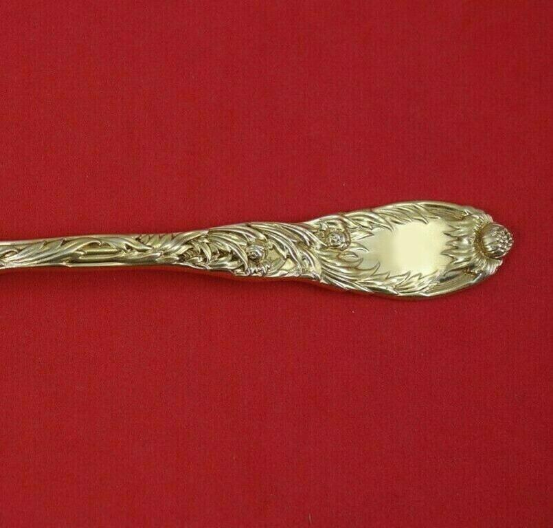 Sterling silver place soup spoon vermeil (completely gold washed) 6 7/8
