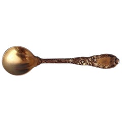 Chrysanthemum Vermeil by Tiffany & Co. Sterling Sherbet Spoon Pinched