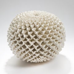 Chrysanthemum Vessel, a Unique Porcelain Sculptural Vessel by Vanessa Hogge