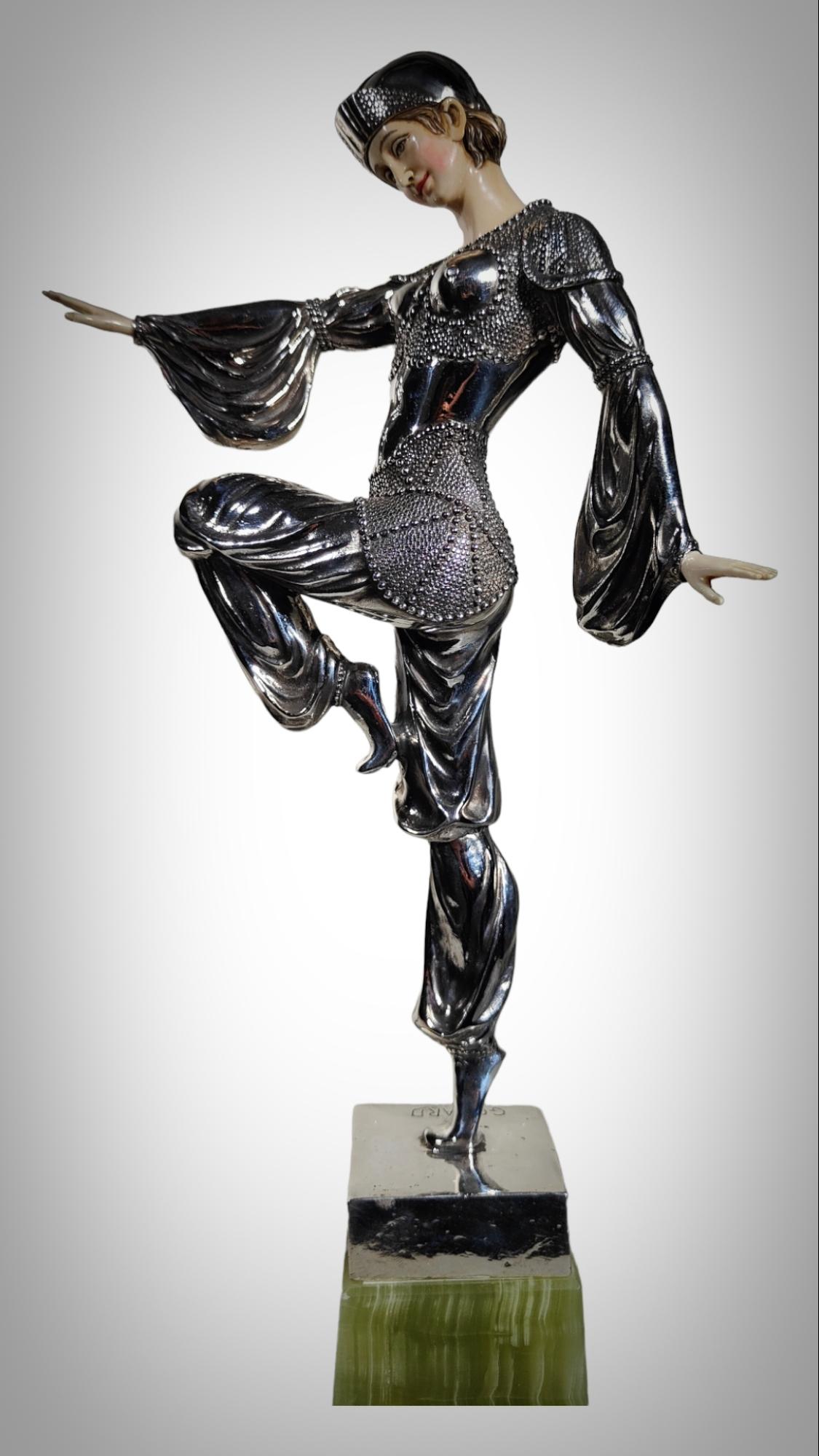 Chryselephantine Sculpture Charm Of The Orient A Godard For Sale 6