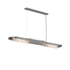 Chrysler Suspension Lamp Made in Portugal by Porus Studio Alabaster Steel