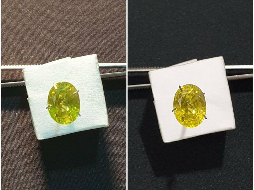 Chrysoberyl Cut Stone Natural IGI Certified Rare Color In New Condition For Sale In Chicago, IL
