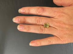 5.15 Carat Loupe Clean Chrysoberyl Cushion Cut Loose Gemstone, Merkaba Jewelry