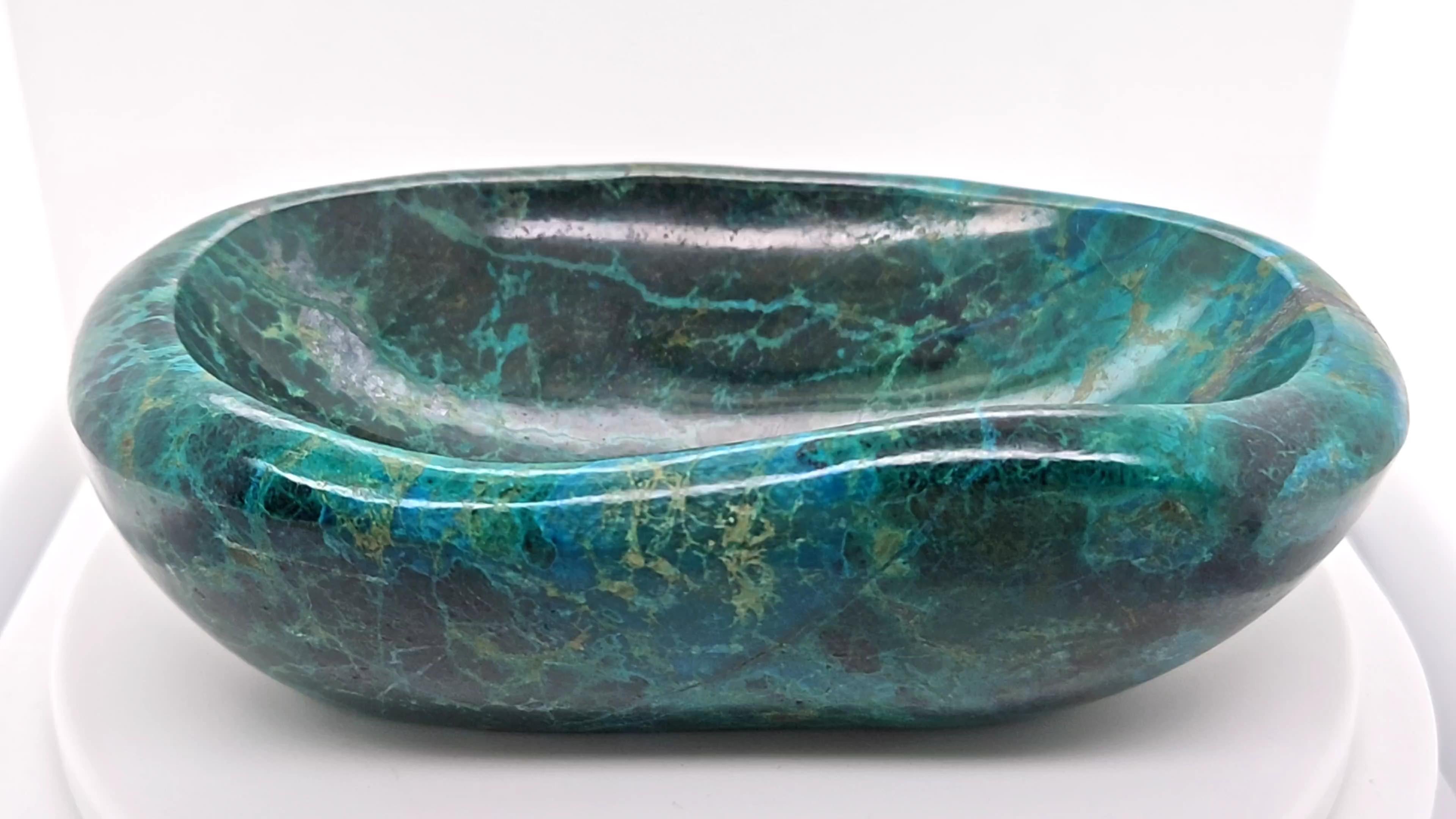 Bol en chrysocolle pour le design et la décoration d'intérieur Unisexe en vente