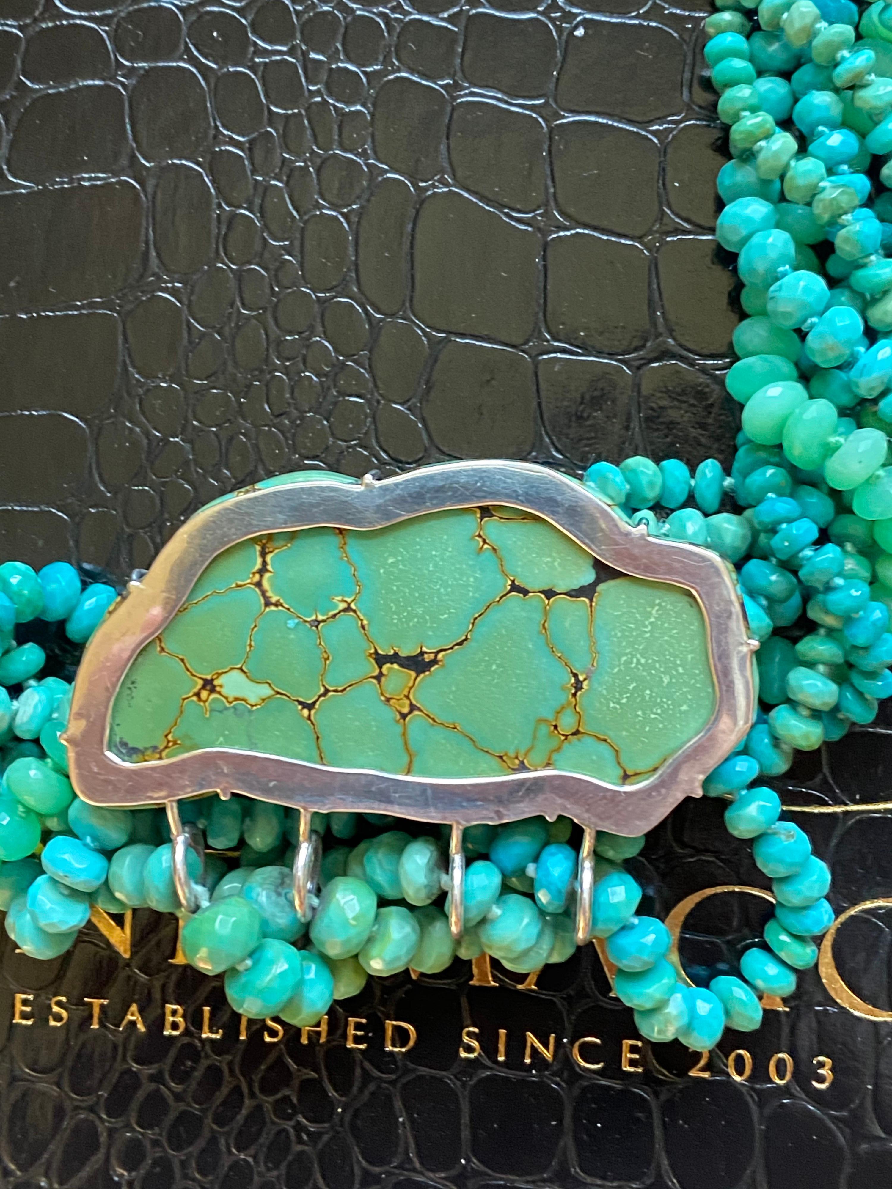 turquoise multi strand necklace