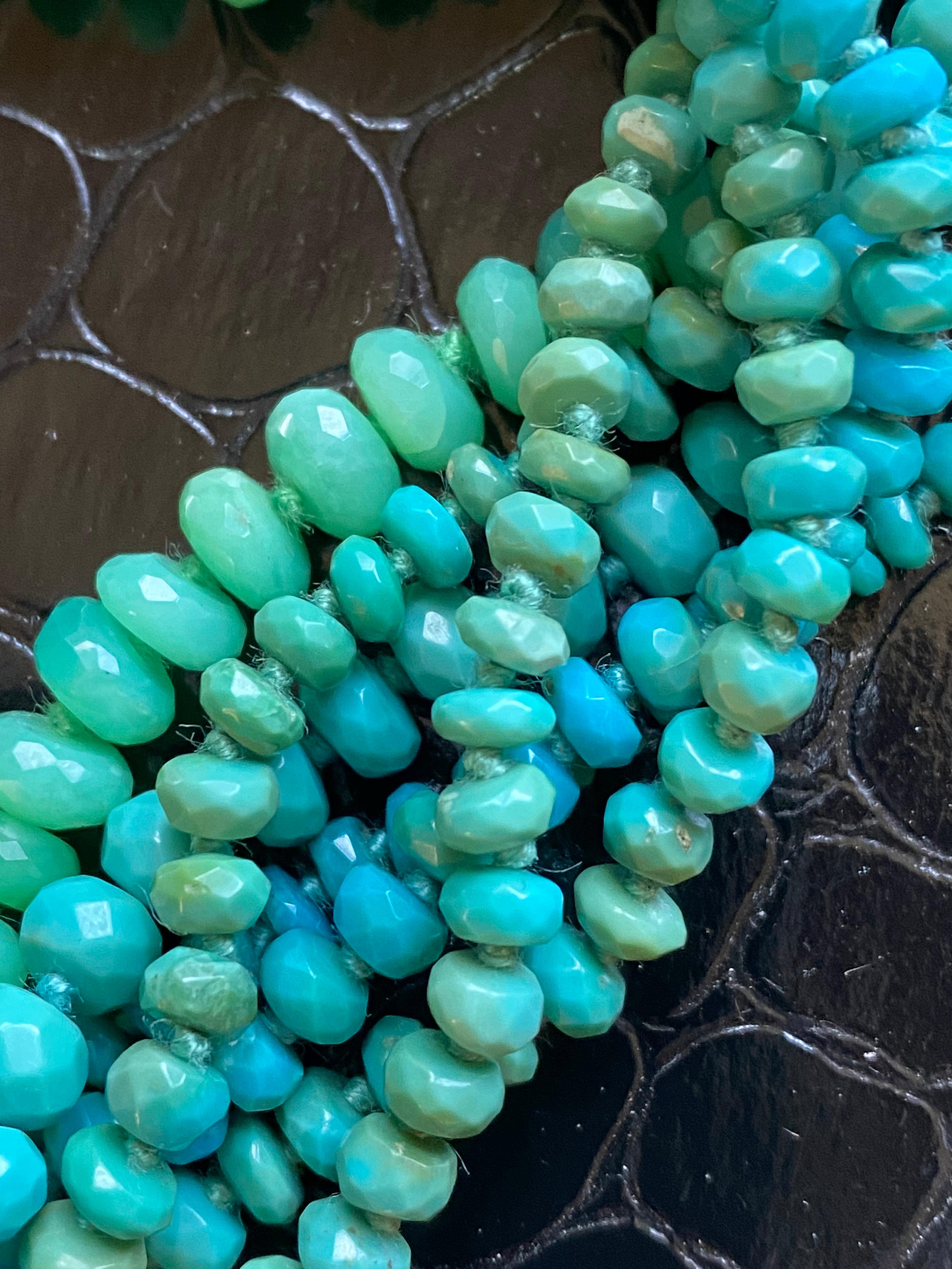 turquoise strand necklace