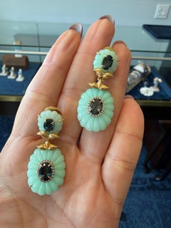 Chrysoprase Earrings by Silvia Furmanovich