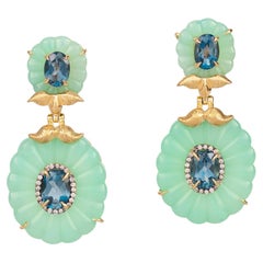 Orecchini di crisoprasio di Silvia Furmanovich