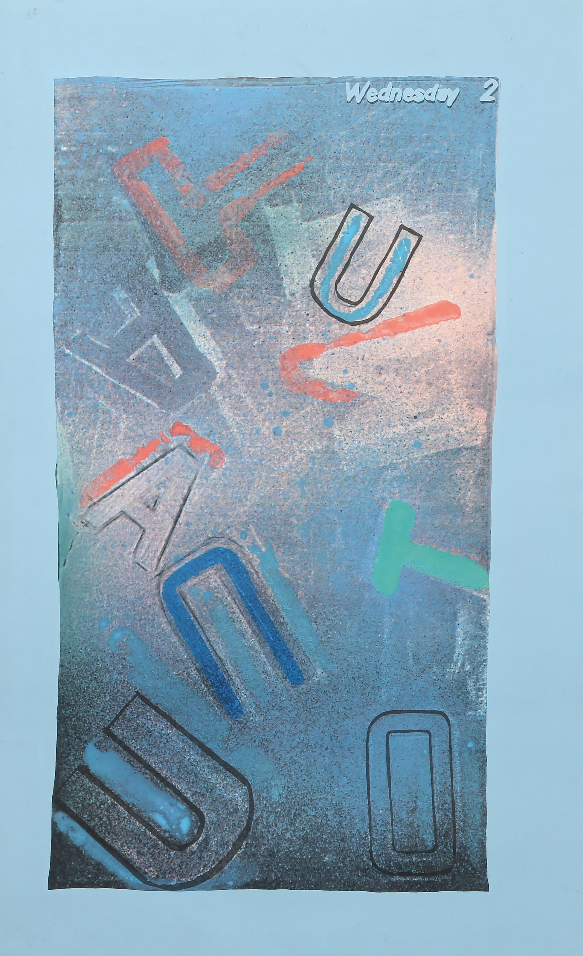 Date: 1973
Screenprint
Image Size: 28 x 15.5 inches
Size: 33.5 x 20.5 in. (85.09 x 52.07 cm)
