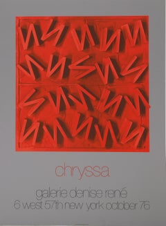 Affiche conceptuelle de la Galerie Denise Rene