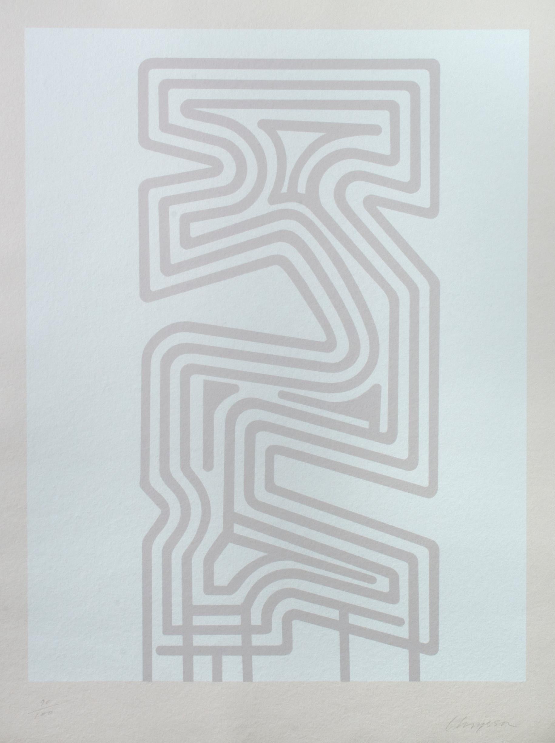 Chryssa Vardea-Mavromichali Abstract Print - Untitled From: Gates to Times Square (20 screenprints & 2 lithographs)