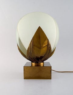 Chrystiane Charles for La Maison Charles, French Designer Table Lamp in Bronze